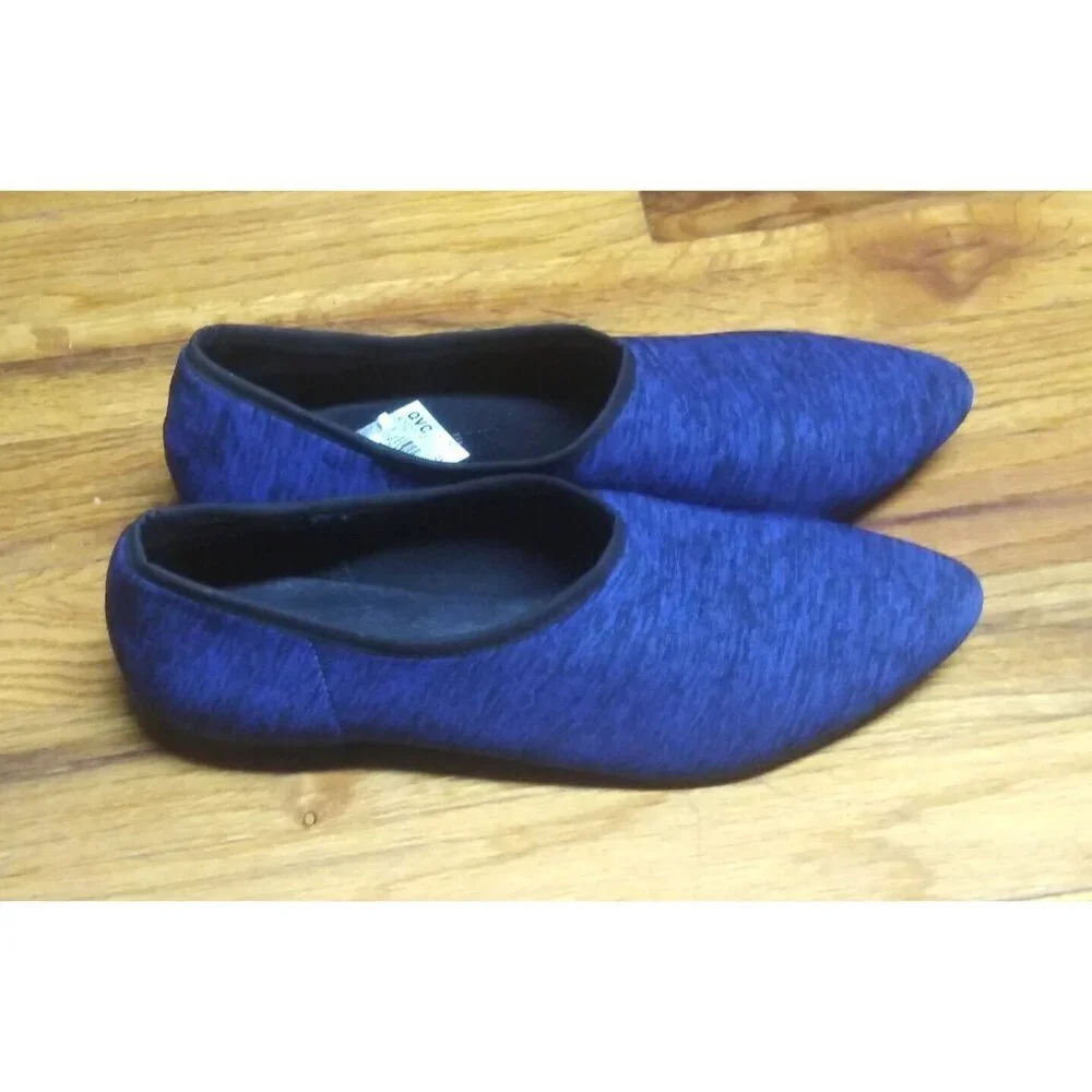 Lori Goldstein Womens Sasi Slip-On Shoes US Sz 7.5 M UK 38 blue SOFT COMFORT EUC